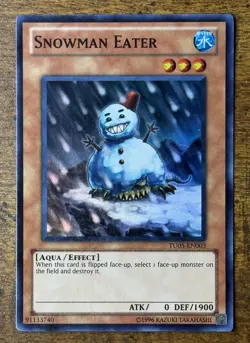 Yu-Gi-Oh Snowman Eater TU05-EN003 Card Set of 3 NM - Image 2