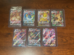 Pokemon TCG Eeveelution VMAX 7 Card Lot Ultra Rare and Black Star Promo NM/M - Image 1
