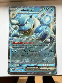 Pokemon TCG Scarlet & Violet 151: Blooming Waters Blastoise Jumbo Card - Image 1