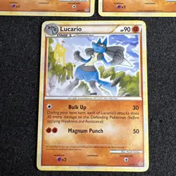 Lucario 19/95 Unleashed Pokemon Card Non-Holo Rare 3 - Image 2