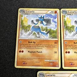 Lucario 19/95 Unleashed Pokemon Card Non-Holo Rare 3 - Image 4