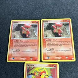 Magmar 21/92 Magby 58/92 EX Legend Maker Pokemon Card Non-Holo 3 - Image 2
