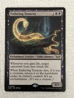 MTG Enduring Tenacity [Duskmourn: House of Horror] Near Mint​ - Image 1