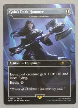 MTG x FINAL FANTASY SECRET LAIR - GAIA'S DARK HAMMER #1866 NON-FOIL - Image 1