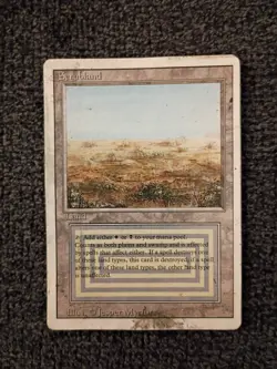 Scrubland Dual land MTG Revised Edition HP - Image 1