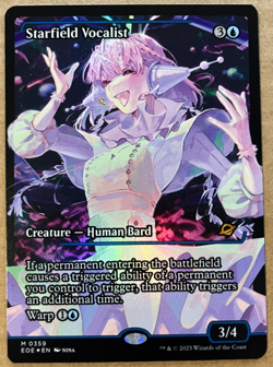 Magic the Gathering MTG Starfield Vocalist Showcase Foil Edge of Eternities NM - Image 1