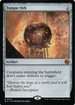 MTG Torpor Orb Normal NM Outlaws of Thunder Junction OTJ The Big Score - Image 1