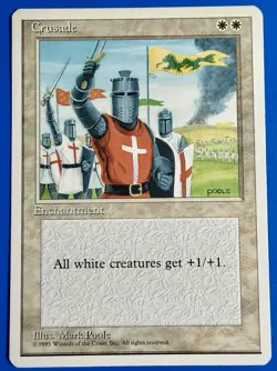 1 BANNED MTG Magic The Gathering Crusades | Fourth Edition 4ED | NM - Image 1