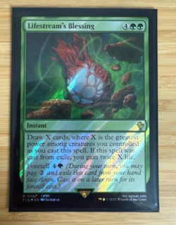 MTG: Lifestream's Blessing (Surge Foil) Commander: Final Fantasy Foil NM - Image 1