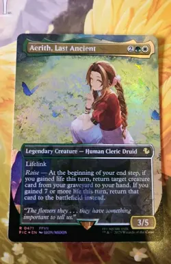 Aerith, Last Ancient FIC 471, MTG FINAL FANTASY, From Booster Chocobo, NM EN - Image 1