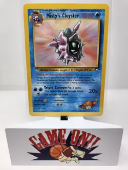 Pokemon Misty's Cloyster 29/132 Gym Heroes Unlimited Rare VLP - Image 1
