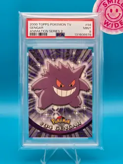 PSA 9 - 2000 TOPPS POKEMON TV ANIMATION SERIES 2 94 GENGAR - Image 1