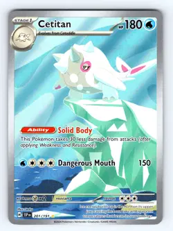 2024 Pokemon Cetitan 201/191 Full Art Illustration Rare SSP Holo - NM ?? - Image 1