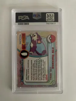 Pokemon - TCG - Topps Chrome #19 Rattata - Holo Foil - PSA 8 - Image 2