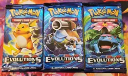 Pokemon TCG XY Evolutions Booster Packs x3 Raichu, Blastoise and Venusaur - Image 1