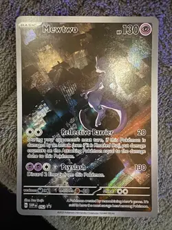 2023 Pokemon TCG Mewtwo SVP 052 Scarlet Violet 151 Black Star Promo Full Art - Image 1