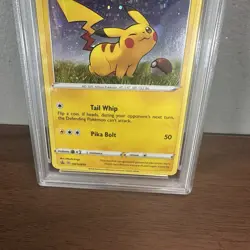 Pokemon Pikachu Blister Pack Black Star Promo Holo SWSH039 PSA 9 Mint - Image 3