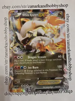 Pokemon White Kyurem EX 103/149 Boundaries Crossed LP - Image 1