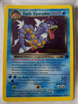 Dark Gyarados 8/82 Team Rocket - Pokemon TCG Prerelease Stamped Holo Rare NM/MT - Image 1