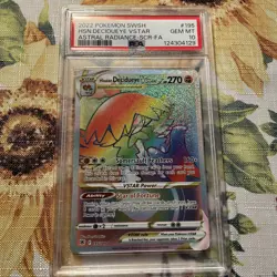 2022 Pokemon Hisuian Decidueye VSTAR Astral Radiance Gem MT 10 - Image 1