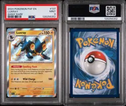 Luxray Pokemon SV Paldean Fates 137/091 Holo Baby Shiny Rare PSA 9 - Image 1