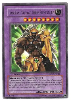 YUGIOH - TRANCHANT SAUVAGE HEROS SAUVAGE - JADEN YUKI 2 - 1ST ED RARE DP03-FR010 - Image 1