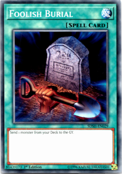 Foolish Burial - SDSH-EN029 - Common - 1st Edition - Yugioh - Image 1
