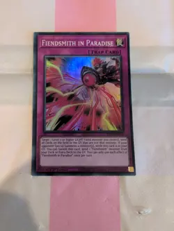 YUGIOH INFO-EN072 Fiendsmith in Paradise Super Rare 1st Edition NM - Image 1