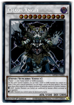 YUGIOH CHAOS ANGEL SECRET RARE 1ST EDITION NEAR MINT MP24-EN086 - Image 1