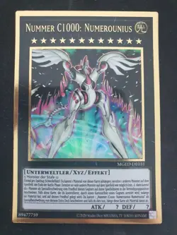 Yu-Gi-Oh! MGED-DE031 Nummer C1000: Numerounius Gold Rare NM - Image 1