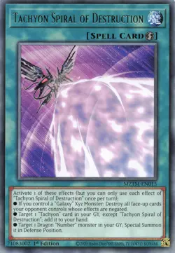 Yugioh MZTM-EN015 - Tachyon Spiral of Destruction - Rare - Image 1