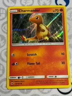 (Foil) Charmander 18/147 Burning Shadows Sun & Moon Pokemon Card 2017 - Image 1