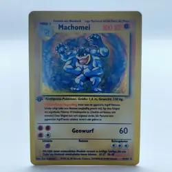 Pokemon TCG Karte - Machomei - 1. Edition - Base Set 8/102 - Deutsch - WOTC - Image 1