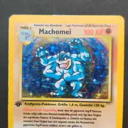 Pokemon TCG Karte - Machomei - 1. Edition - Base Set 8/102 - Deutsch - WOTC - Image 4