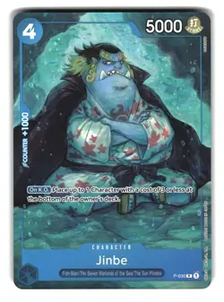 Jinbe P-030 Foil Bandai Premium Collection Games Fest 23-24 Promo One Piece Card - Image 1