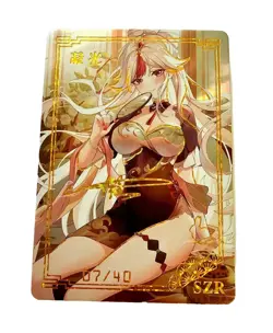 Goddess Story Waifu Card TCG | Ningguang - Genshin Impact | SZR | K1-SZR - Image 1