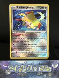 Pokemon Card Radiant Jirachi 120/195 Silver Tempest Near Mint - Image 1