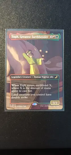 Toph, Greatest Earthbender | Borderless | MTG | TLA | Near Mint | English EN - Image 1