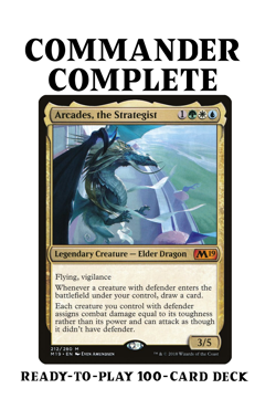Arcades, the Strategist WALLS TOUGHNESS MATTERS Magic MTG Custom Commander Deck - Image 1