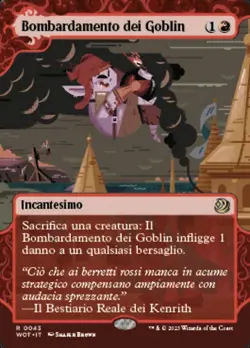 MTG GOBLIN BOMBARDMENT 43 EXC - BOMBARDAMENTO DEI GOBLIN - WOT IT - MAGIC - Image 1