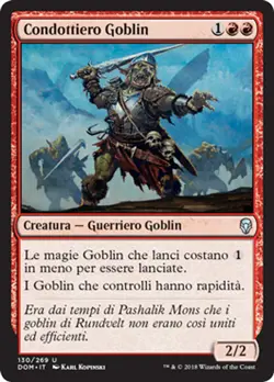MTG GOBLIN WARCHIEF EXC - CONDOTTIERO GOBLIN - DOM - MAGIC - Image 1