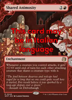 MTG SHARED ANIMOSITY 49 EXC - ANIMOSITA CONDIVISA - WOT IT - MAGIC - Image 1