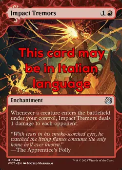 MTG IMPACT TREMORS 44 EXC - SUSSULTI DELL'IMPATTO - WOT IT - MAGIC - Image 1