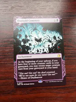 1x SHOWCASE OVERSOLD CEMETERY - Eldraine - MTG - Magic the Gathering - Image 1