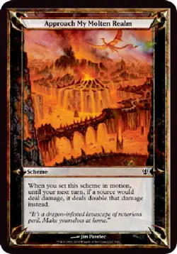 APPROACH MY MOLTEN REALM (OVERSIZE) Archenemy MTG Magic Cards DJMagic - Image 1