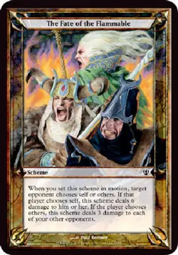 THE FATE OF THE FLAMMABLE (OVERSIZE) Archenemy MTG Magic Cards DJMagic - Image 1