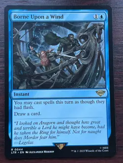 1x BORNE UPON A WIND - Lord of the RIngs - MTG Magic the Gathering - Image 1