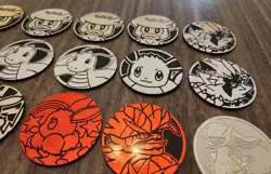 Large Pokemon TCG Character Coin Lot - 52 Coins - Pikachu Variants + Holo Styles - Image 4