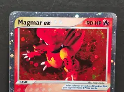 Pokemon Magmar ex 100/109 EX Ruby & Sapphire Ultra Rare 2003 NM-M SWIRL - Image 2
