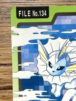 Pokemon Carddass Card Vaporeon File No.134 Bandai Pocket Monsters 1997 - Image 3